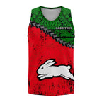 south-sydney-rabbitohs-basketball-jersey-grunge-polynesian-tattoo-nrl