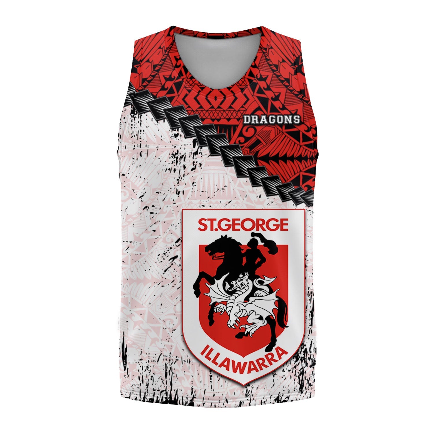 st-george-illawarra-dragons-basketball-jersey-grunge-polynesian-tattoo-nrl