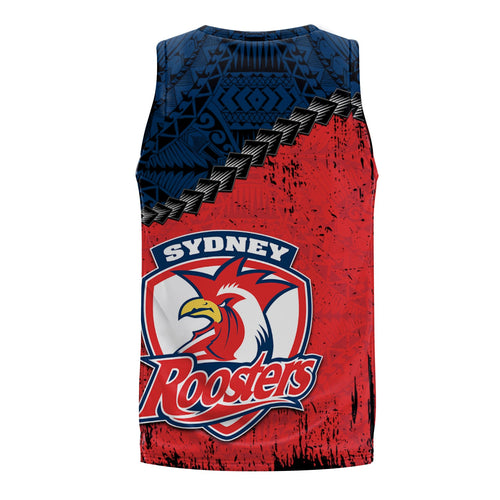sydney-roosters-basketball-jersey-grunge-polynesian-tattoo-nrl