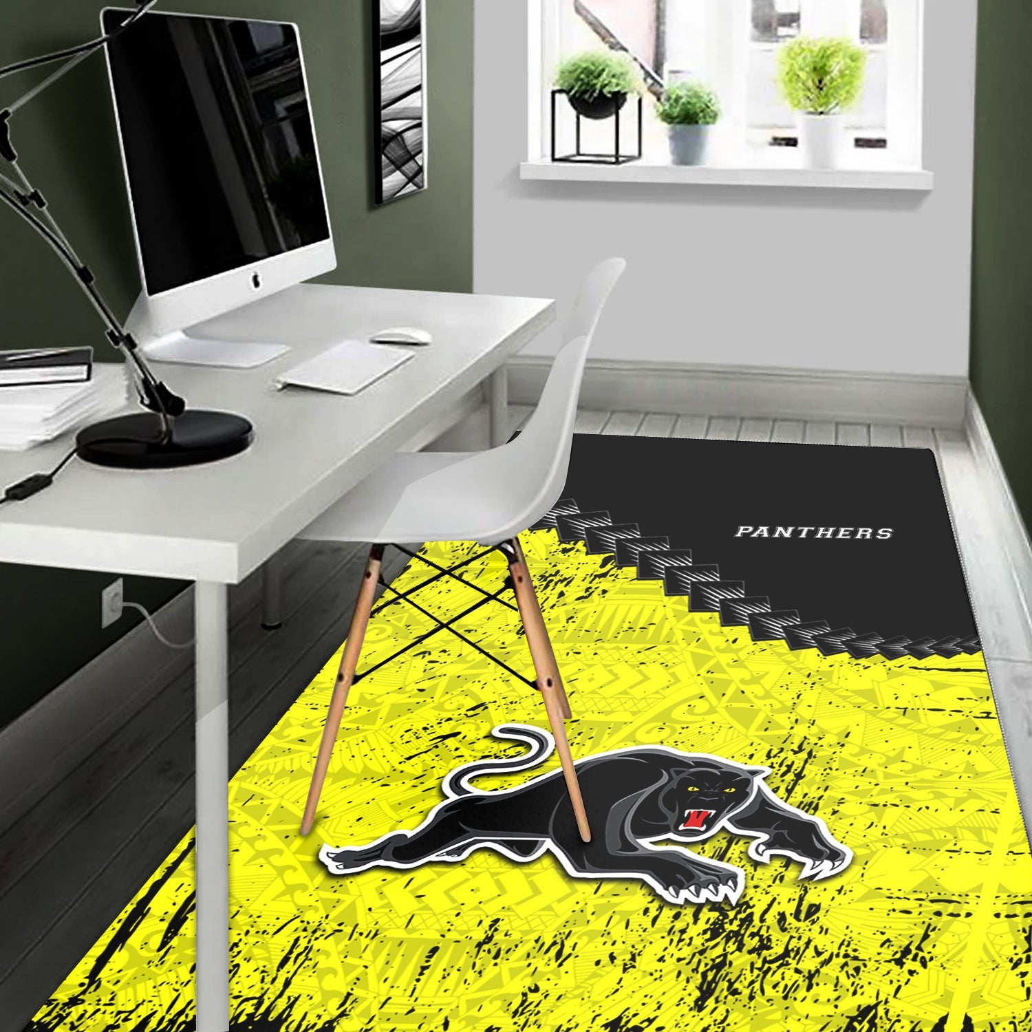 penrith-panthers-area-rugs-grunge-polynesian-tattoo-nrl