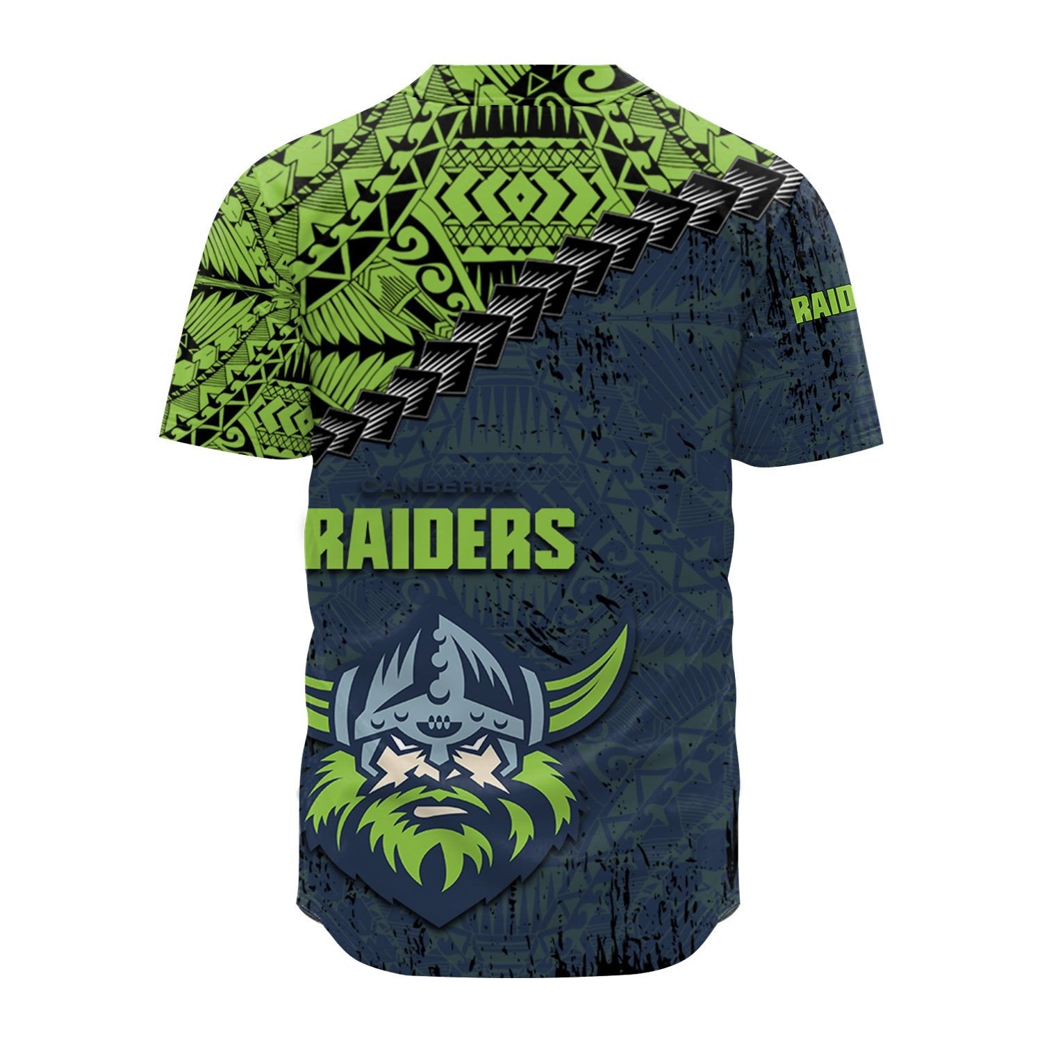 canberra-raiders-baseball-jersey-grunge-polynesian-tattoo-nrl