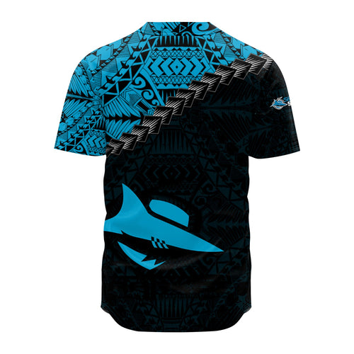 cronulla-sutherland-sharks-baseball-jersey-grunge-polynesian-tattoo-nrl