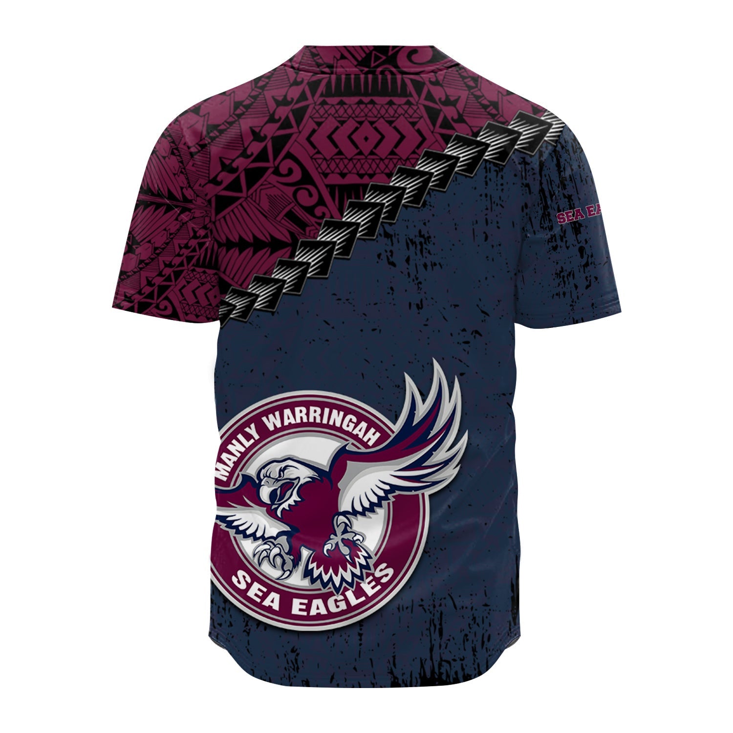 manly-warringah-sea-eagles-baseball-jersey-grunge-polynesian-tattoo-nrl