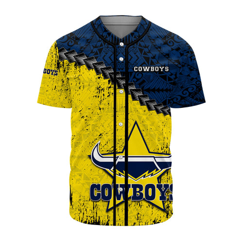 north-queensland-cowboys-baseball-jersey-grunge-polynesian-tattoo-nrl