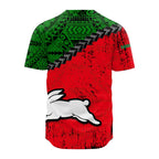 south-sydney-rabbitohs-baseball-jersey-grunge-polynesian-tattoo-nrl