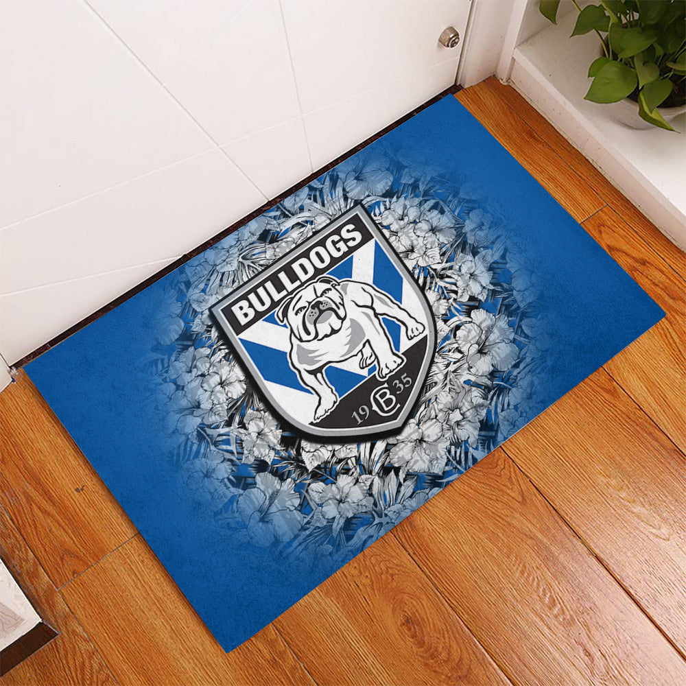 canterbury-bankstown-bulldogs-doormat-polynesian-hibiscus-tropical-vintage-nrl