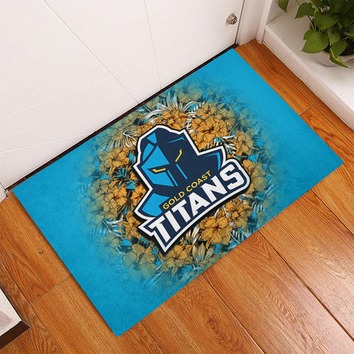 gold-coast-titans-doormat-polynesian-hibiscus-tropical-vintage-nrl