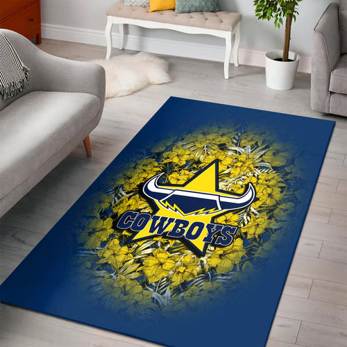 north-queensland-cowboys-rug-polynesian-hibiscus-tropical-vintage-nrl
