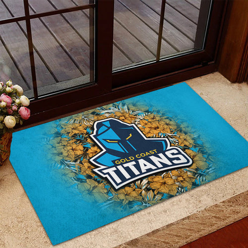 gold-coast-titans-doormat-polynesian-hibiscus-tropical-vintage-nrl