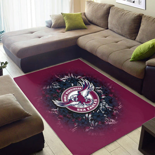manly-warringah-sea-eagles-rug-polynesian-hibiscus-tropical-vintage-nrl