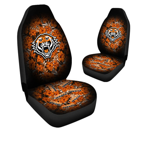 wests-tigers-car-seat-covers-polynesian-hibiscus-tropical-vintage-nrl