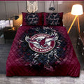 manly-warringah-sea-eagles-quilt-bed-set-polynesian-hibiscus-tropical-vintage-nrl