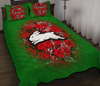 south-sydney-rabbitohs-quilt-bed-set-polynesian-hibiscus-tropical-vintage-nrl