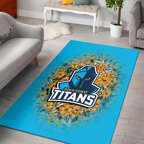 gold-coast-titans-rug-polynesian-hibiscus-tropical-vintage-nrl