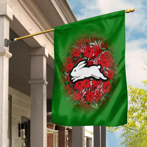 south-sydney-rabbitohs-flag-polynesian-hibiscus-tropical-vintage-nrl