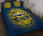 north-queensland-cowboys-quilt-bed-set-polynesian-hibiscus-tropical-vintage-nrl