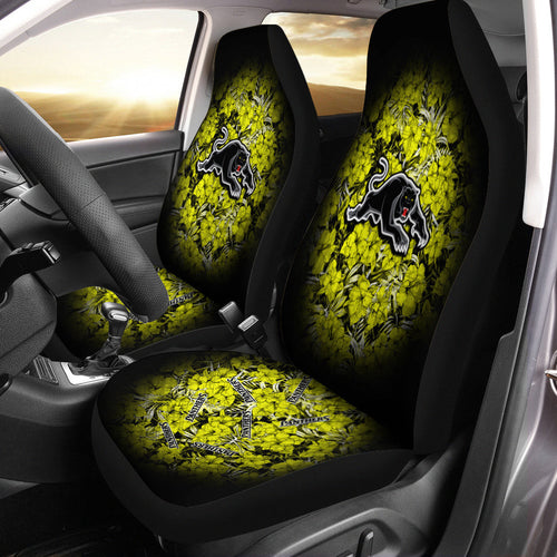 penrith-panthers-car-seat-covers-polynesian-hibiscus-tropical-vintage-nrl