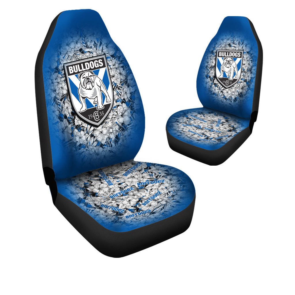 canterbury-bankstown-bulldogs-car-seat-covers-polynesian-hibiscus-tropical-vintage-nrl