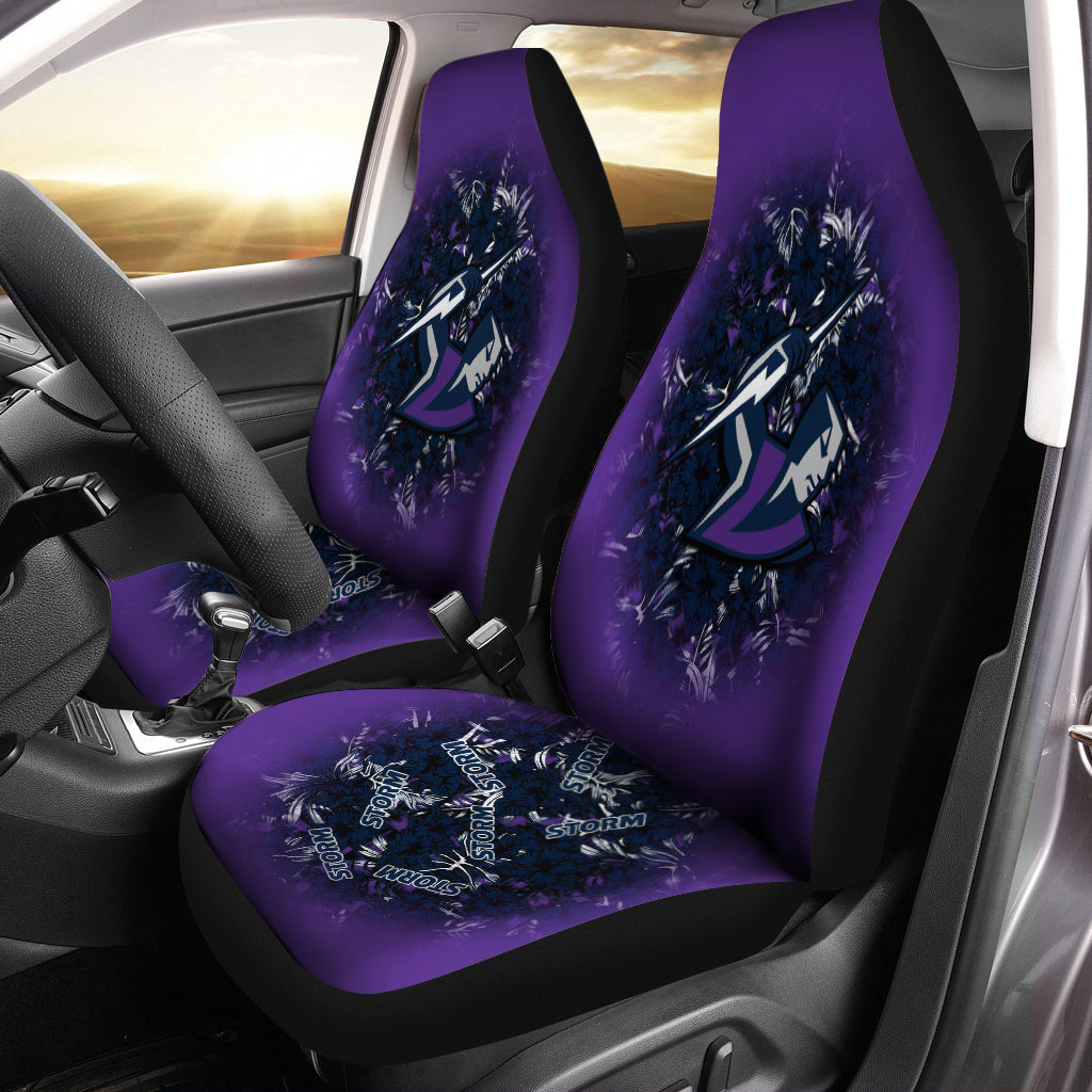 melbourne-storm-car-seat-covers-polynesian-hibiscus-tropical-vintage-nrl