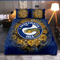 parramatta-eels-quilt-bed-set-polynesian-hibiscus-tropical-vintage-nrl