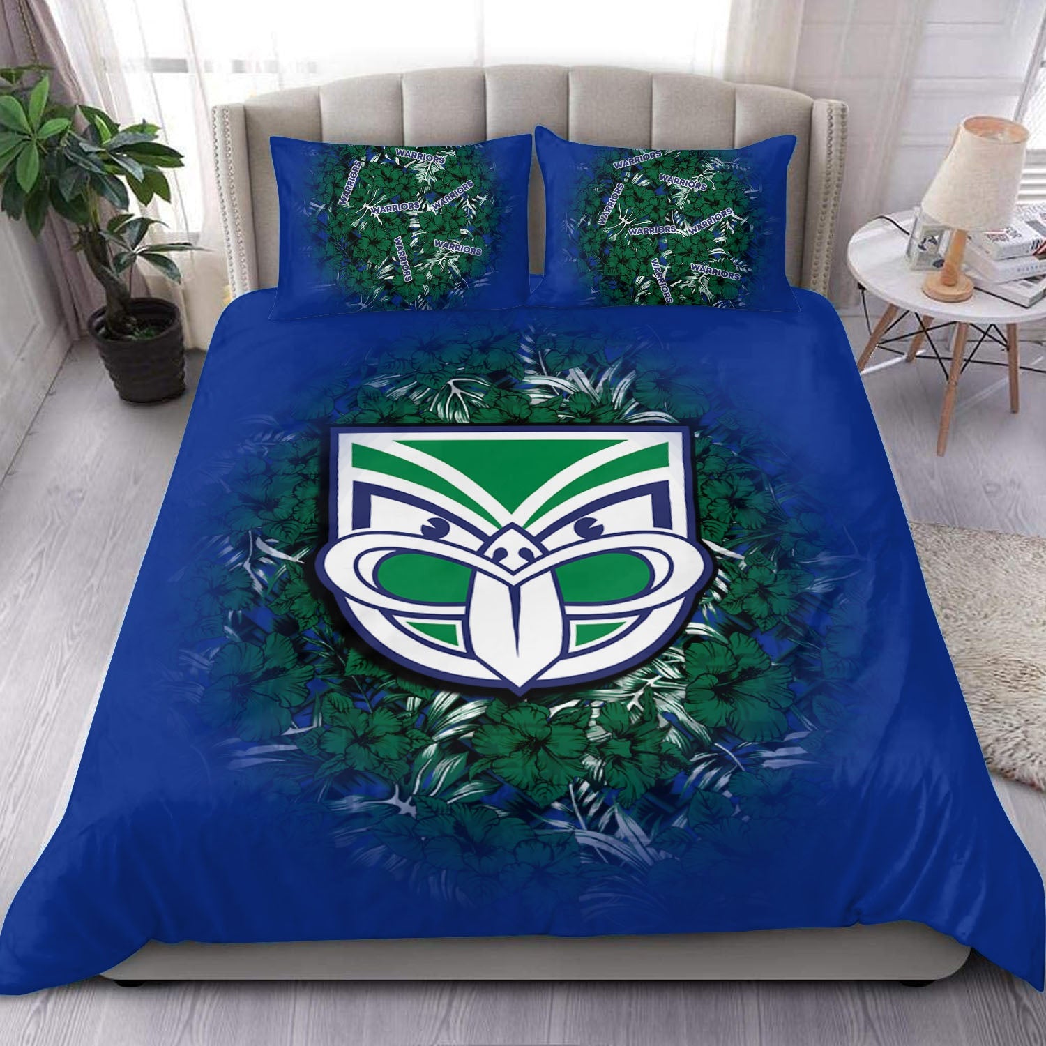 new-zealand-warriors-bedding-set-polynesian-hibiscus-tropical-vintage-nrl