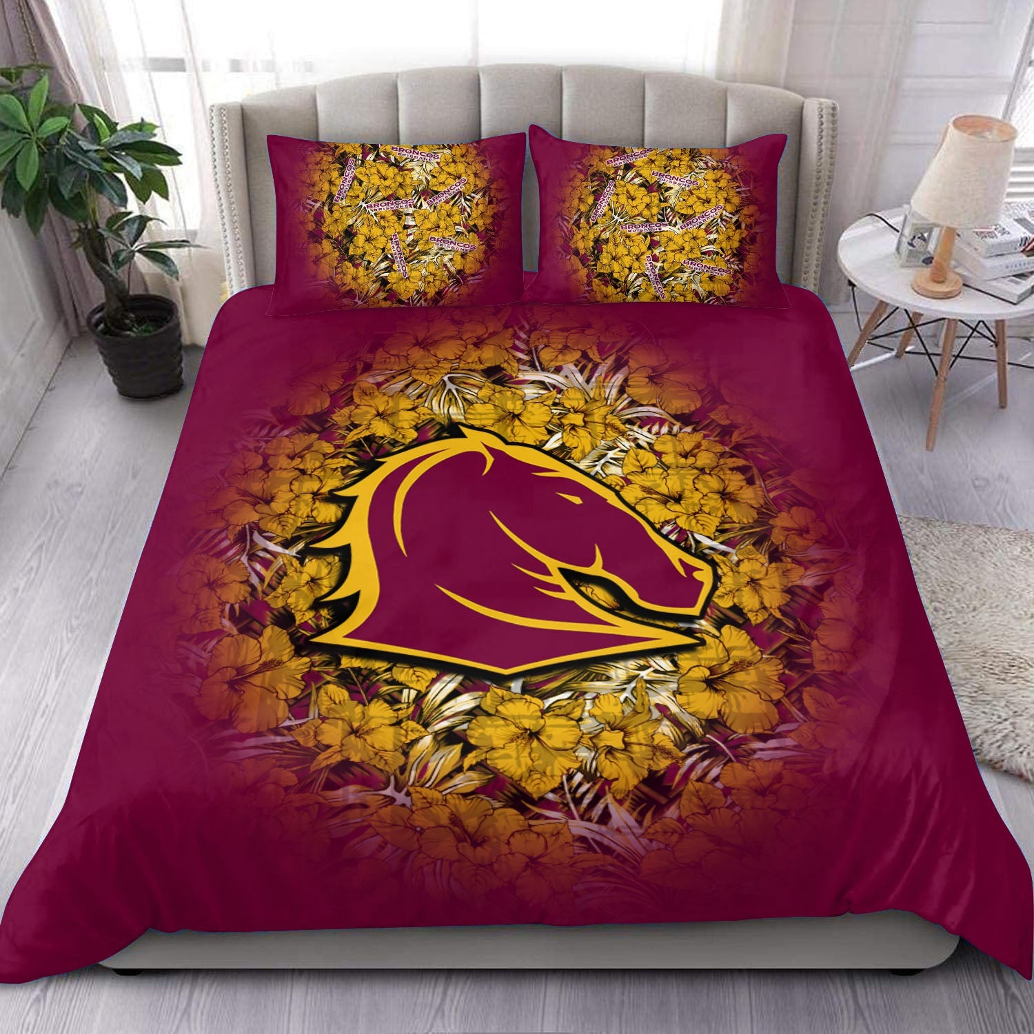 brisbane-broncos-bedding-set-polynesian-hibiscus-tropical-vintage-nrl