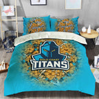 gold-coast-titans-bedding-set-polynesian-hibiscus-tropical-vintage-nrl