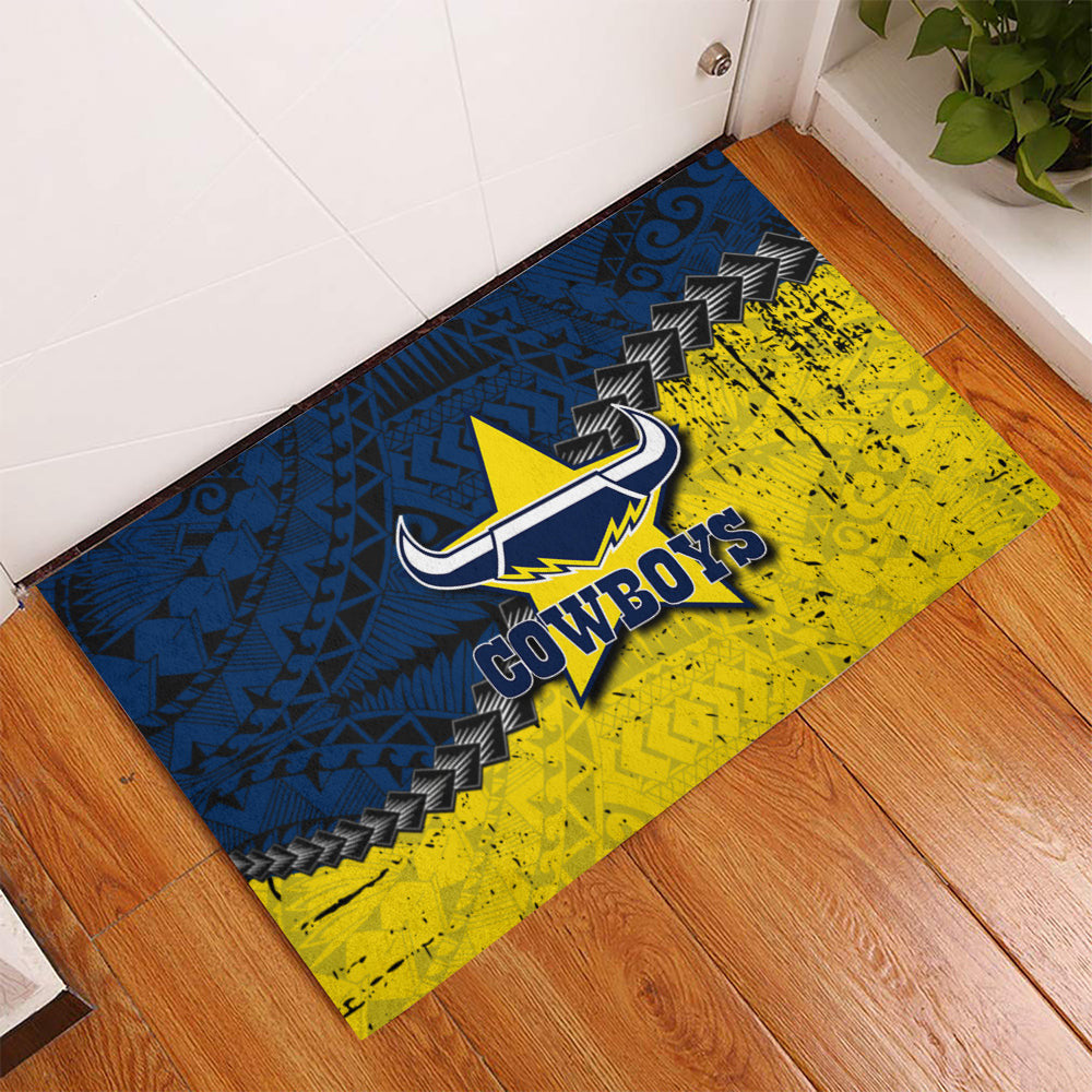 north-queensland-cowboys-doormat-grunge-polynesian-tattoo-nrl