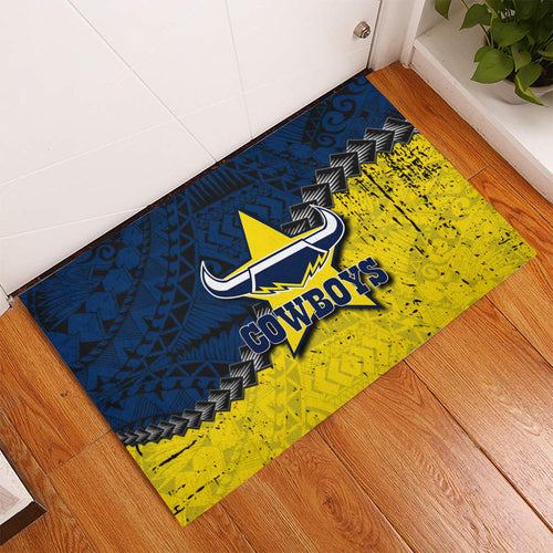 north-queensland-cowboys-doormat-grunge-polynesian-tattoo-nrl