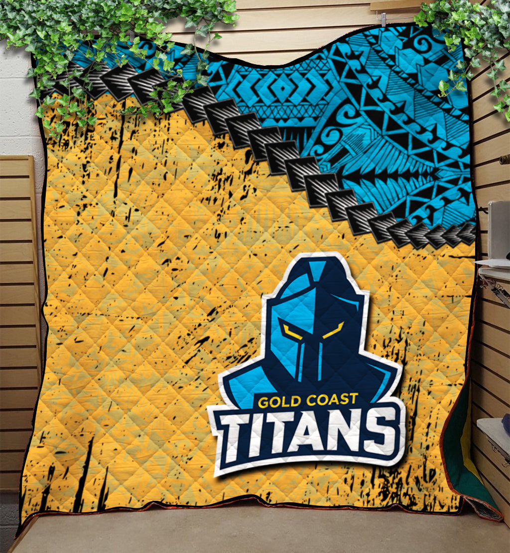 gold-coast-titans-premium-quilt-grunge-polynesian-tattoo-nrl