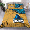 gold-coast-titans-bedding-set-grunge-polynesian-tattoo-nrl