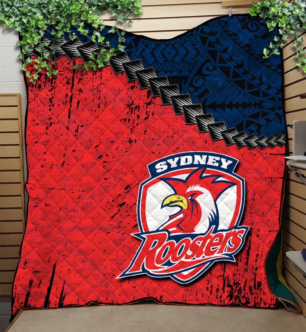sydney-roosters-premium-quilt-grunge-polynesian-tattoo-nrl