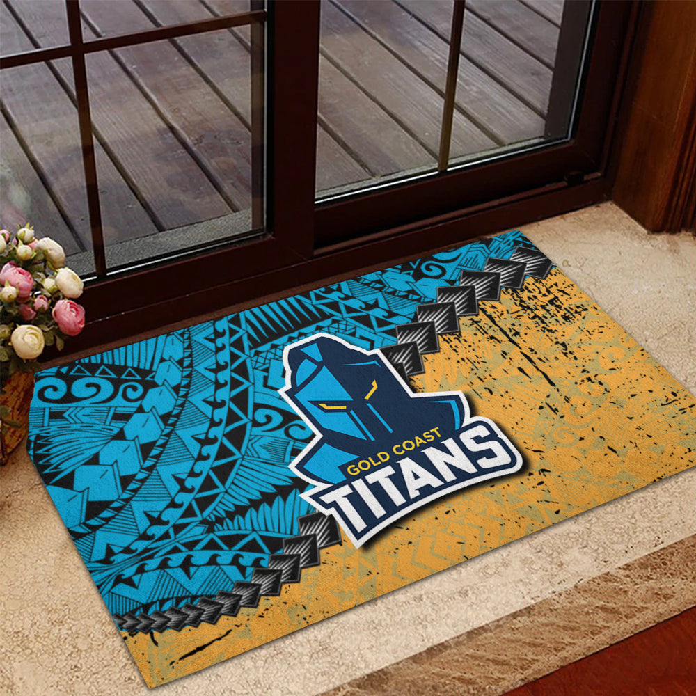 gold-coast-titans-doormat-grunge-polynesian-tattoo-nrl