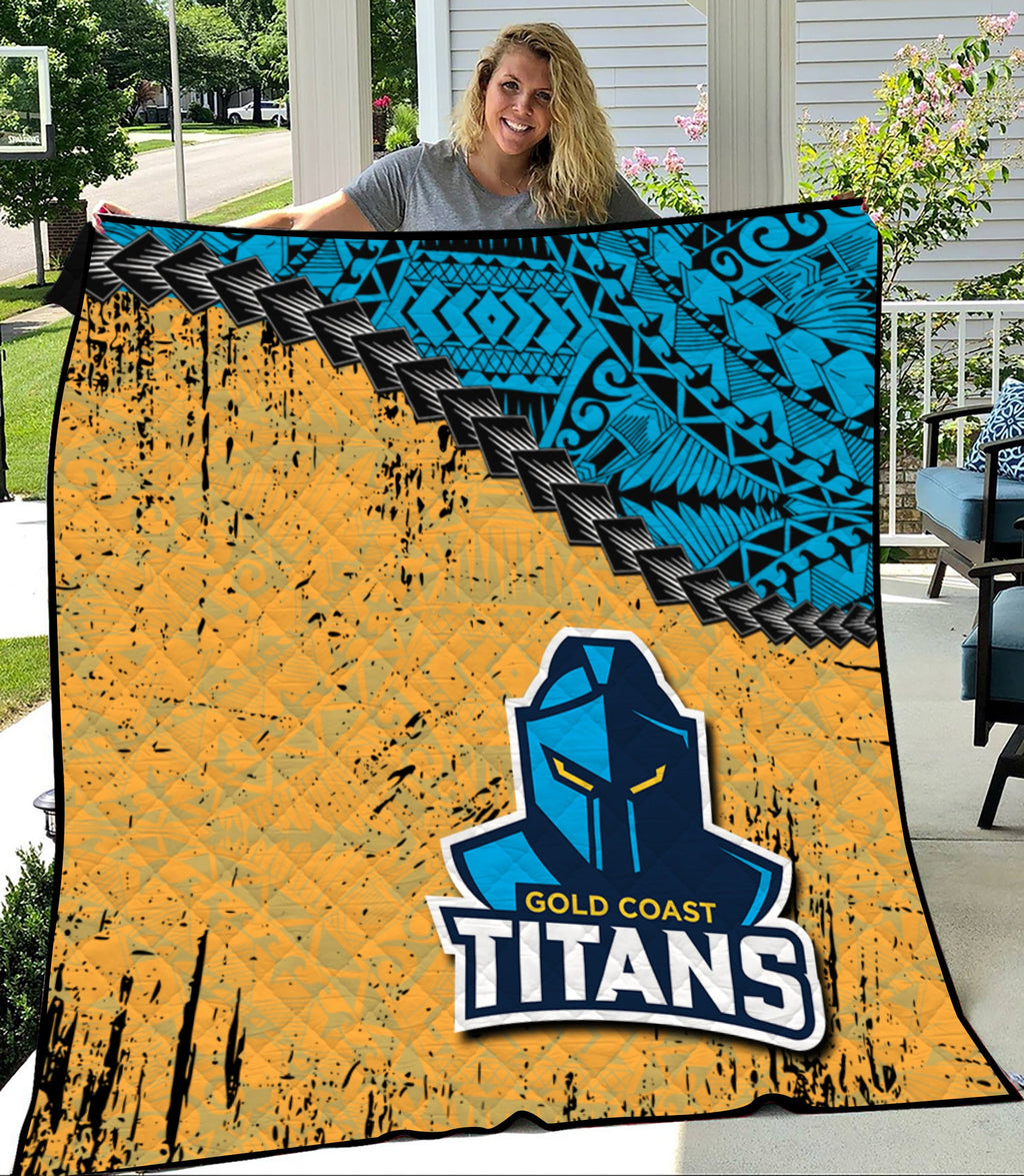gold-coast-titans-premium-quilt-grunge-polynesian-tattoo-nrl
