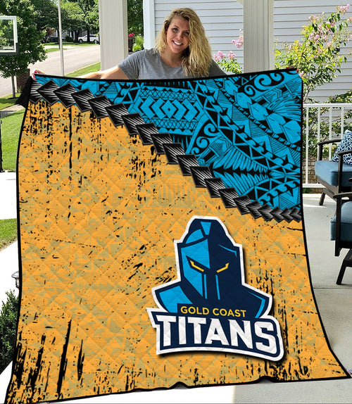 gold-coast-titans-premium-quilt-grunge-polynesian-tattoo-nrl