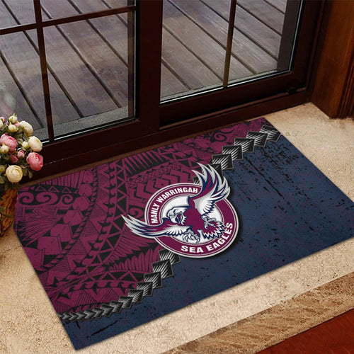 manly-warringah-sea-eagles-doormat-grunge-polynesian-tattoo-nrl