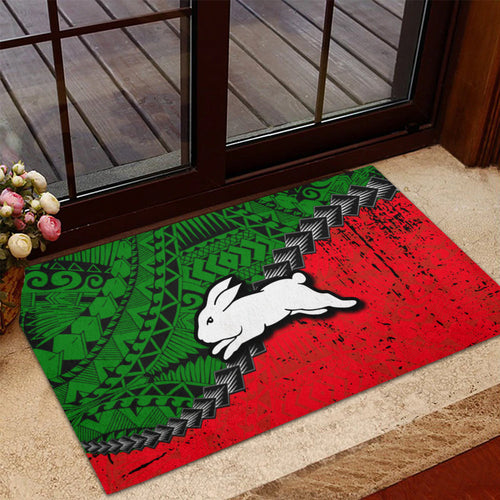 south-sydney-rabbitohs-doormat-grunge-polynesian-tattoo-nrl