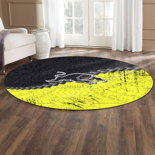 penrith-panthers-round-rug-grunge-polynesian-tattoo-nrl