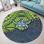 canberra-raiders-round-rug-grunge-polynesian-tattoo-nrl