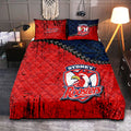 sydney-roosters-quilt-bed-set-grunge-polynesian-tattoo-nrl