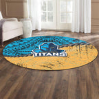 gold-coast-titans-round-rug-grunge-polynesian-tattoo-nrl