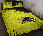 penrith-panthers-quilt-bed-set-grunge-polynesian-tattoo-nrl
