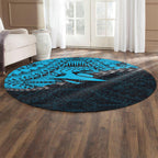cronulla-sutherland-sharks-round-rug-grunge-polynesian-tattoo-nrl