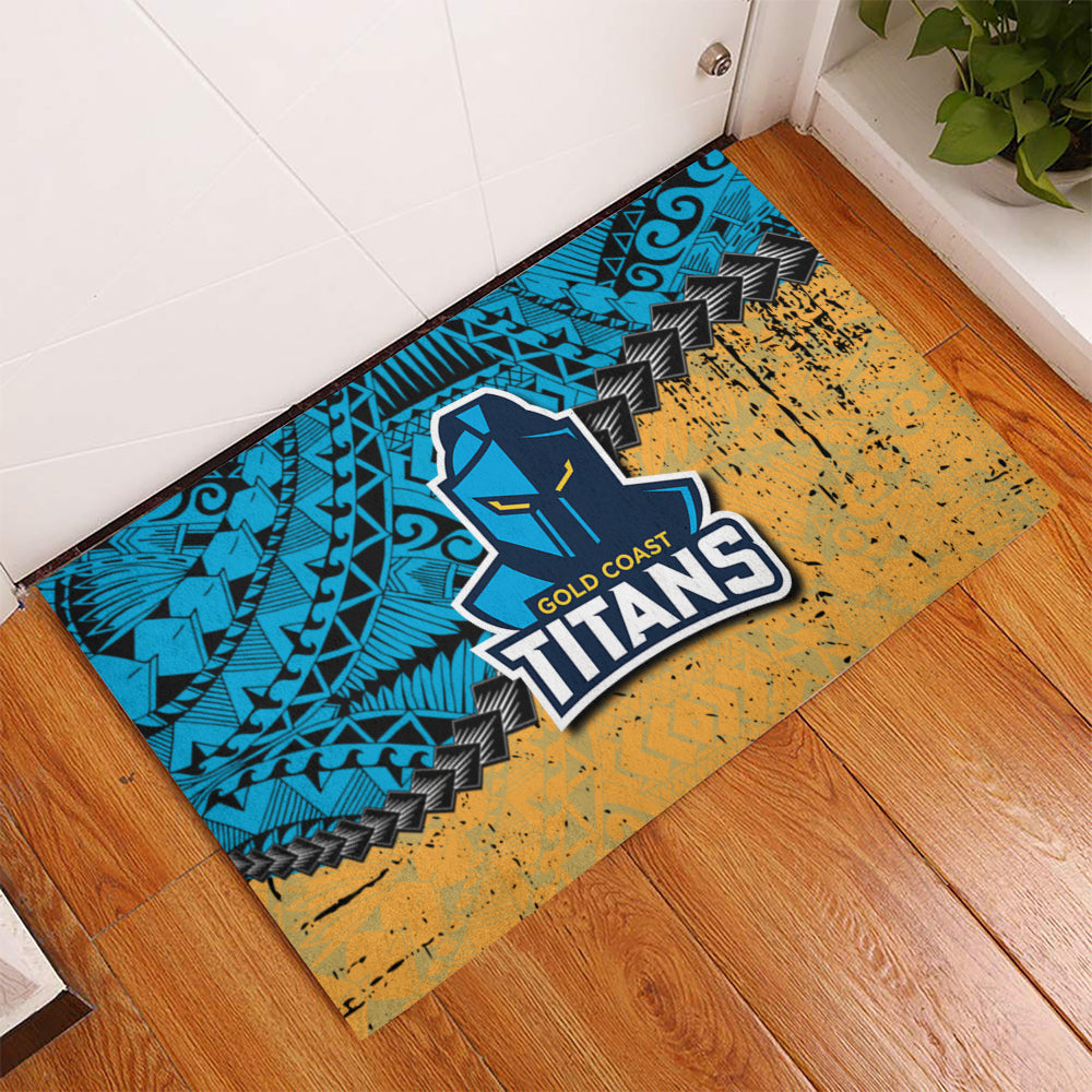 gold-coast-titans-doormat-grunge-polynesian-tattoo-nrl