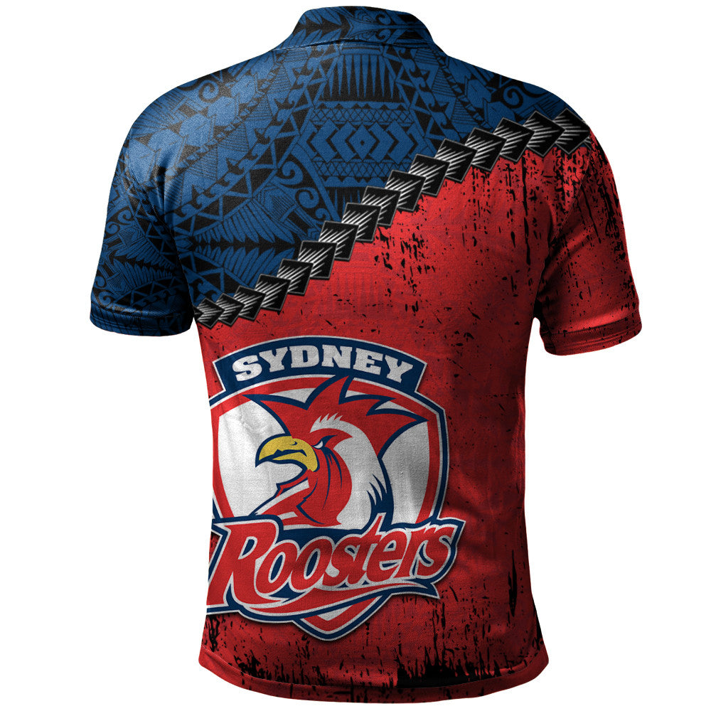 sydney-roosters-polo-shirt-grunge-polynesian-tattoo-nrl