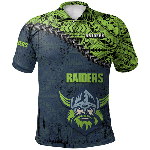 canberra-raiders-polo-shirt-grunge-polynesian-tattoo-nrl
