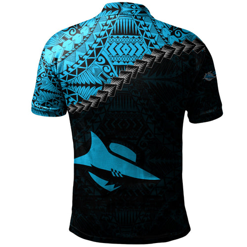 cronulla-sutherland-sharks-polo-shirt-grunge-polynesian-tattoo-nrl
