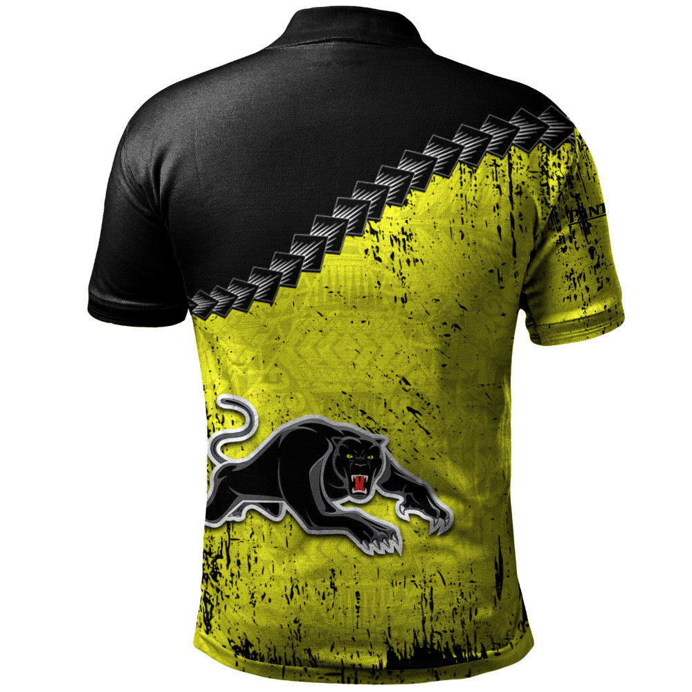 penrith-panthers-polo-shirt-grunge-polynesian-tattoo-nrl