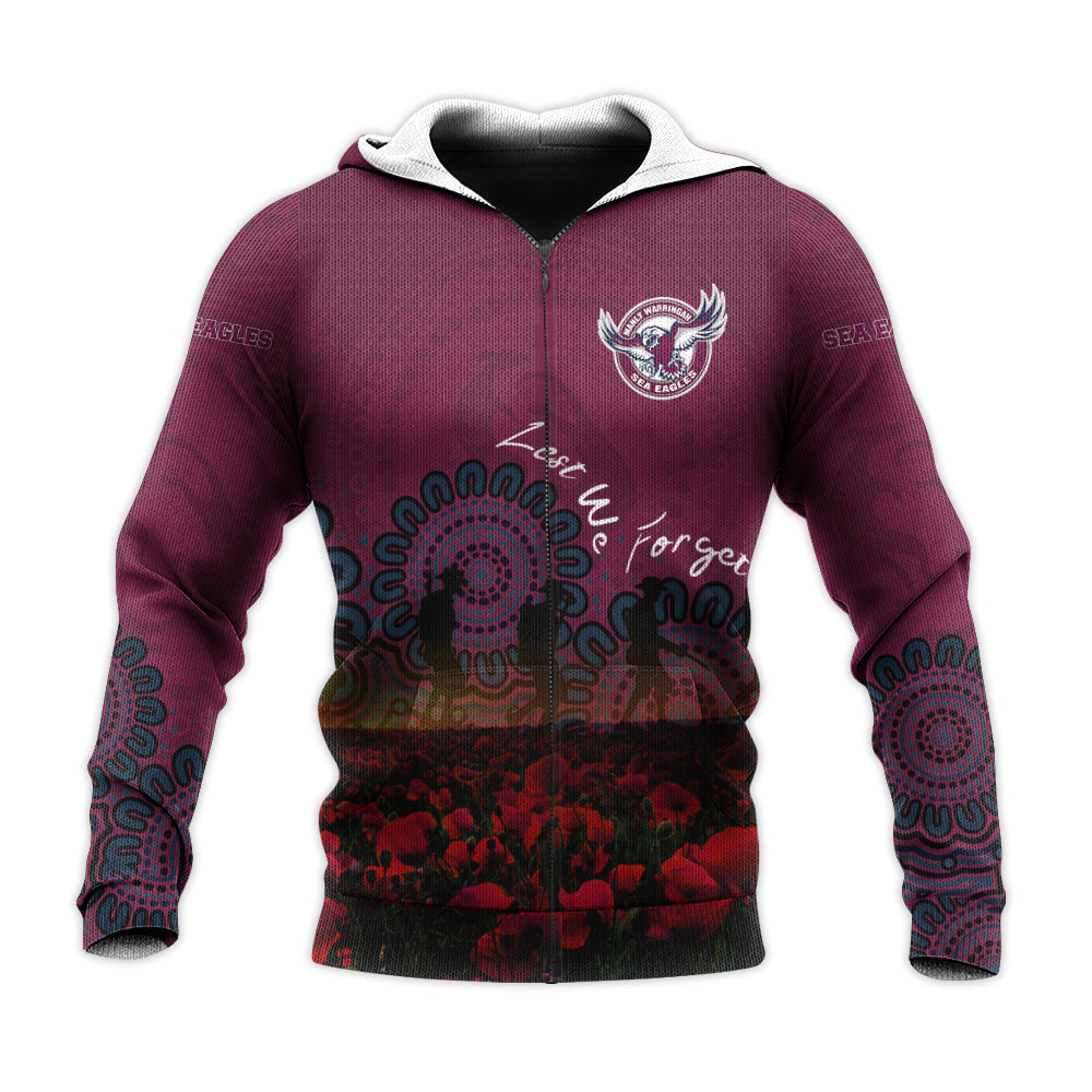 manly-warringah-sea-eagles-hoodie-personalized-aboriginal-rugby-anzac-day-poppy-with-soldiers-nrl