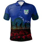 new-zealand-warriors-polo-shirt-personalized-aboriginal-rugby-anzac-day-poppy-with-soldiers-nrl